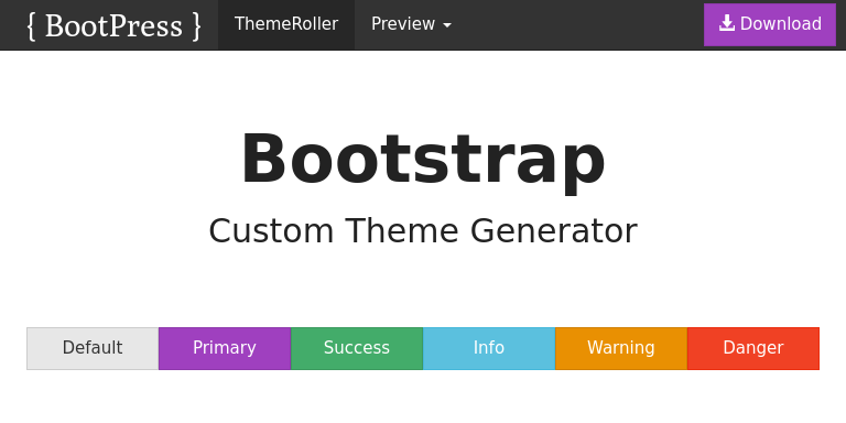 Bootstrap Theme Preview