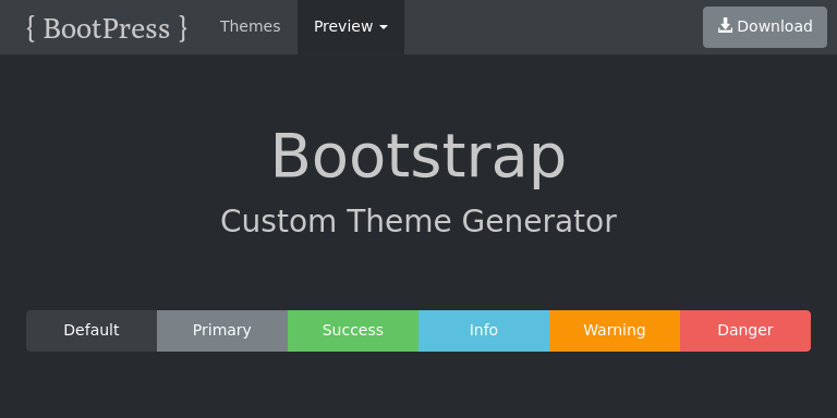 Bootstrap Theme Preview