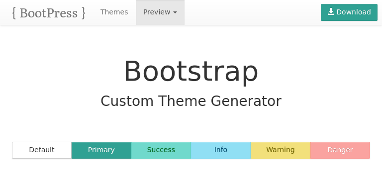 Bootstrap Theme Preview