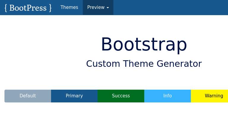 Bootstrap Theme Preview