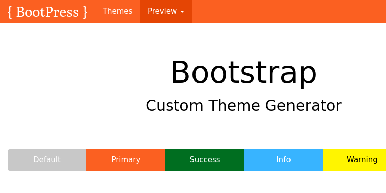 Bootstrap Theme Preview