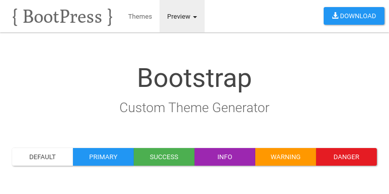 Bootstrap Theme Preview