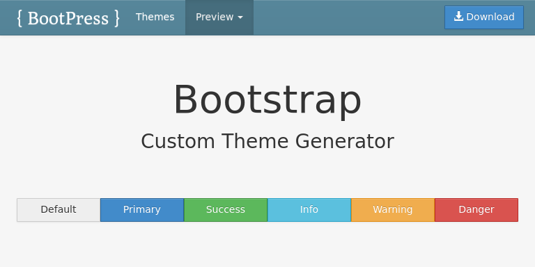 Bootstrap Theme Preview