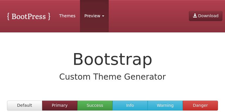 Bootstrap Theme Preview